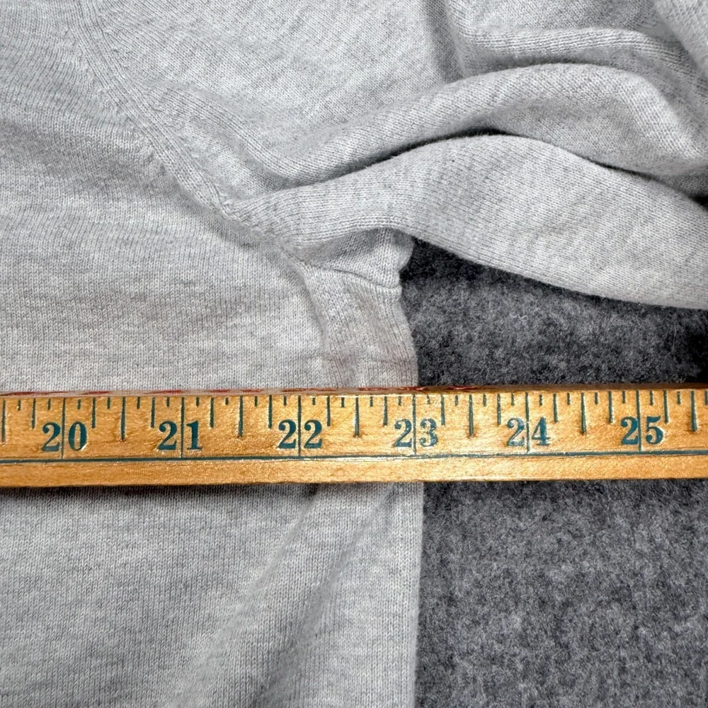 Brooks Brothers Mens XL Supima Cotton Quarter Zip Sweater Light Gray Heather